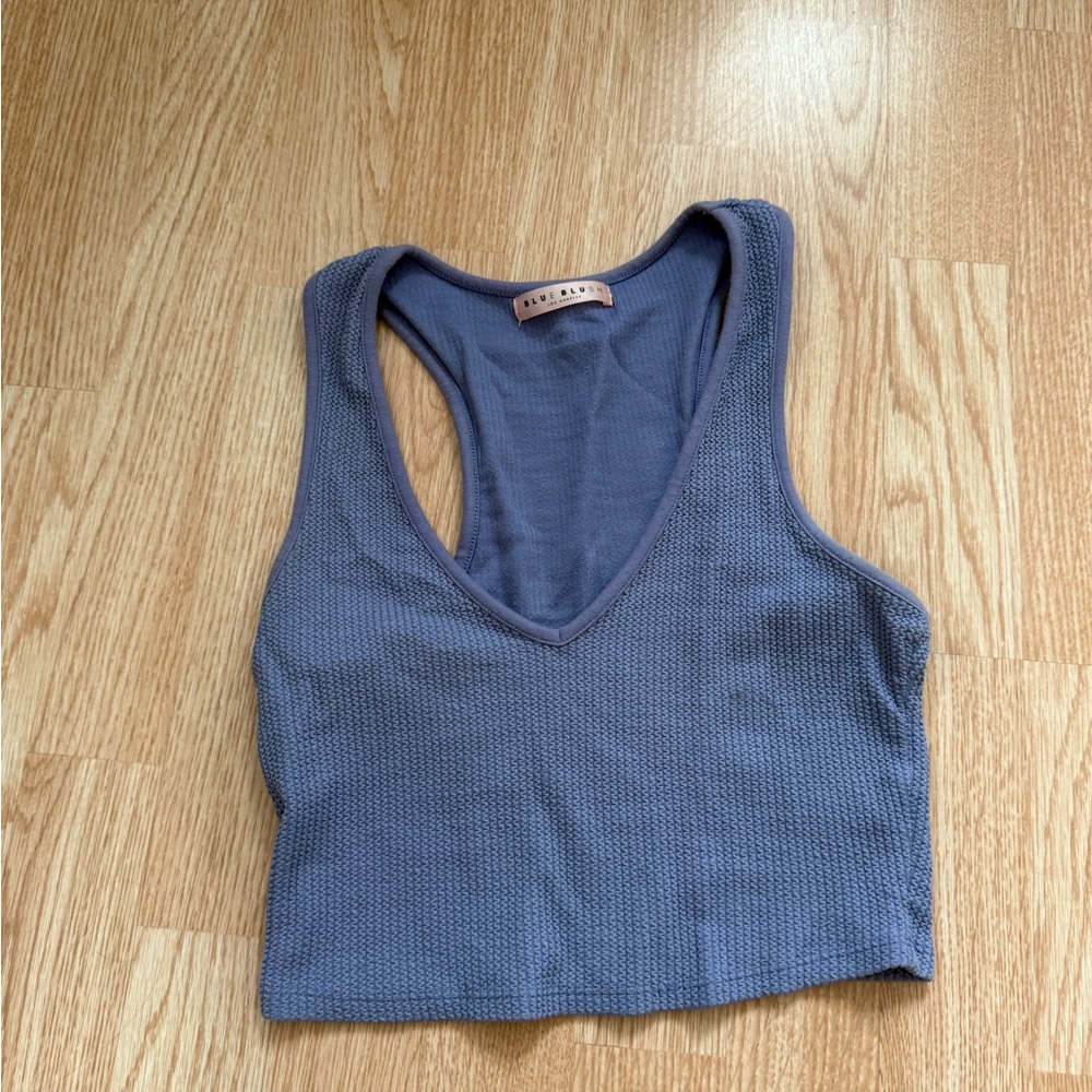 Blue Sleeveless Top